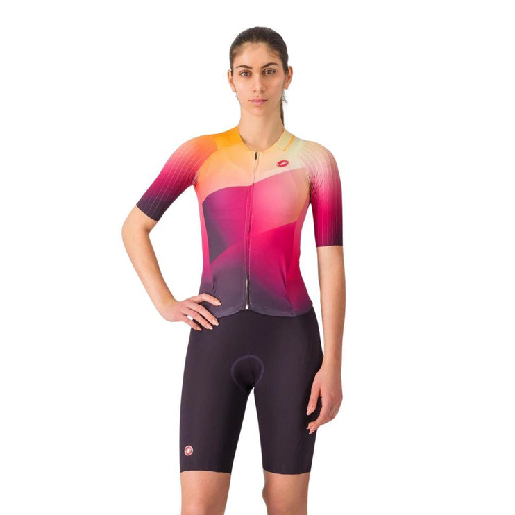 Castelli | San Remo 3 | Trisuit | Short Sleeve | Dames | Shade / Orange