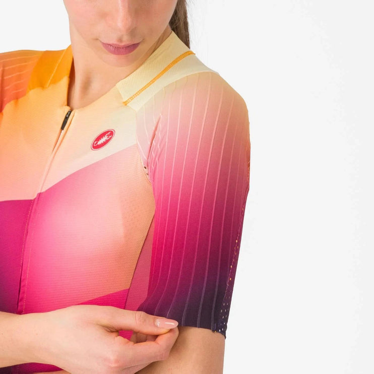 Castelli | San Remo 3 | Trisuit | Short Sleeve | Dames | Shade / Orange