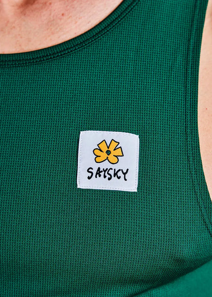 Saysky | Flower Combat Singlet | Heren | Green SAYSKY