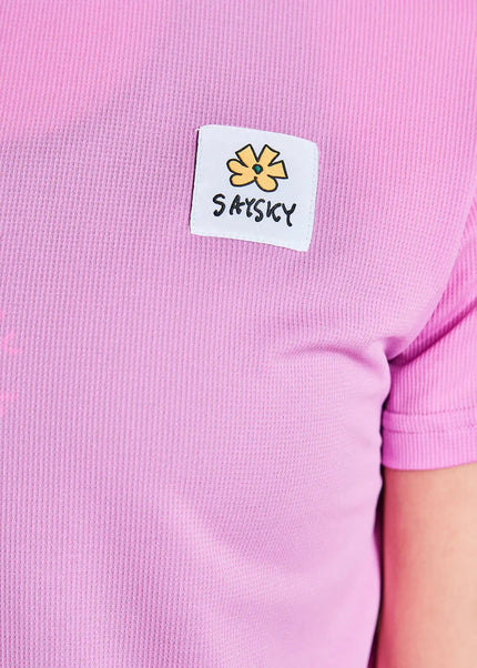 Saysky | Flower Combat T-Shirt | Dames | Pink SAYSKY