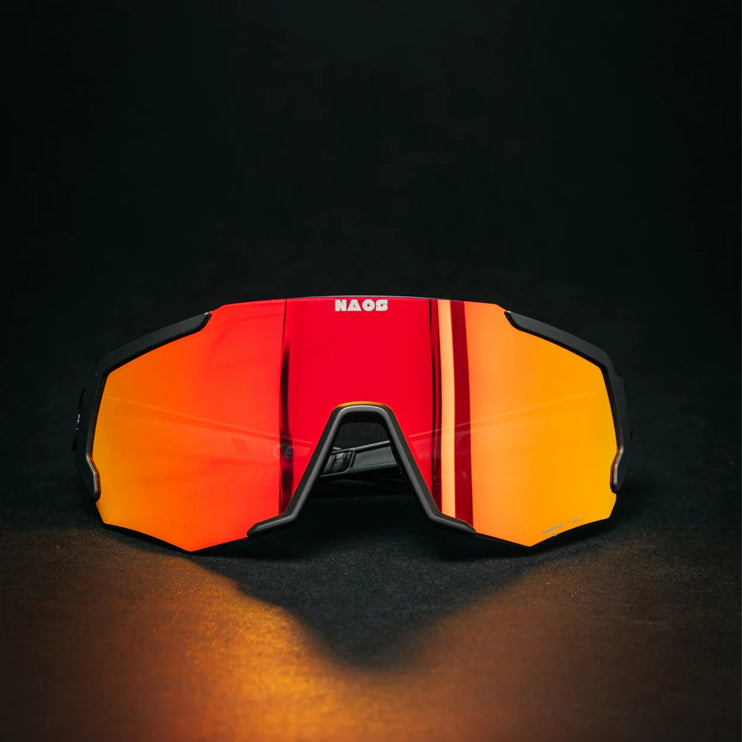 Naos | Vuori Sportbril | Matte Black / Black Red Naos