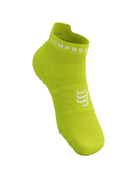 Compressport | Pro Racing Socks V4 | Run Low | Green Sheen / White Compressport