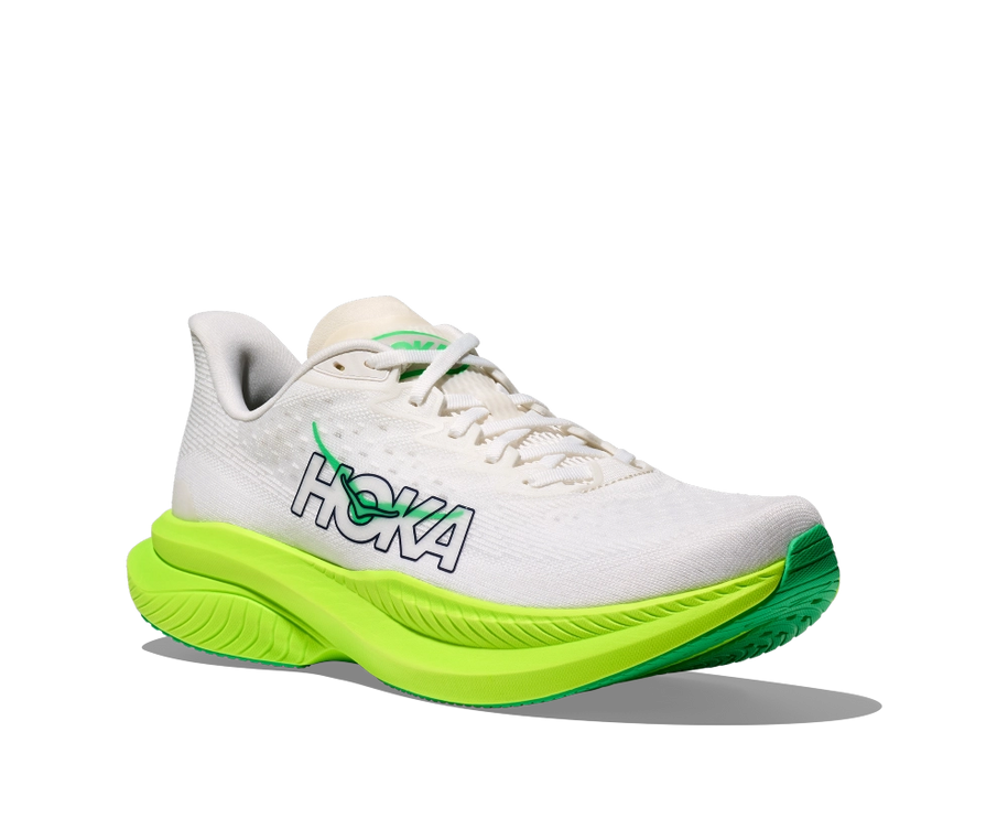Hoka | Mach 6 | White / Neon Lime | Heren