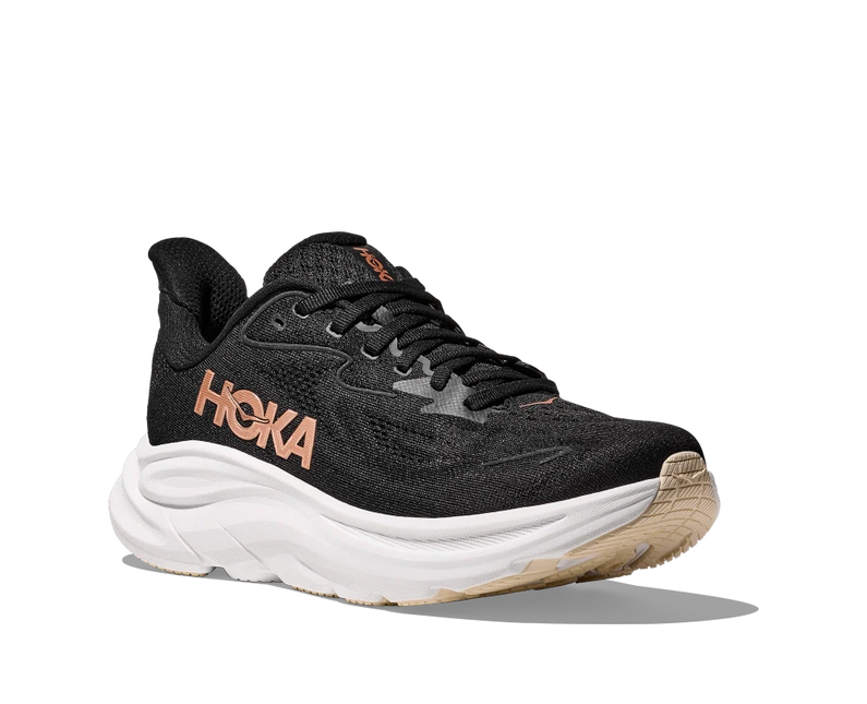 Hoka | Clifton 10 | Black / Rose Gold | Dames