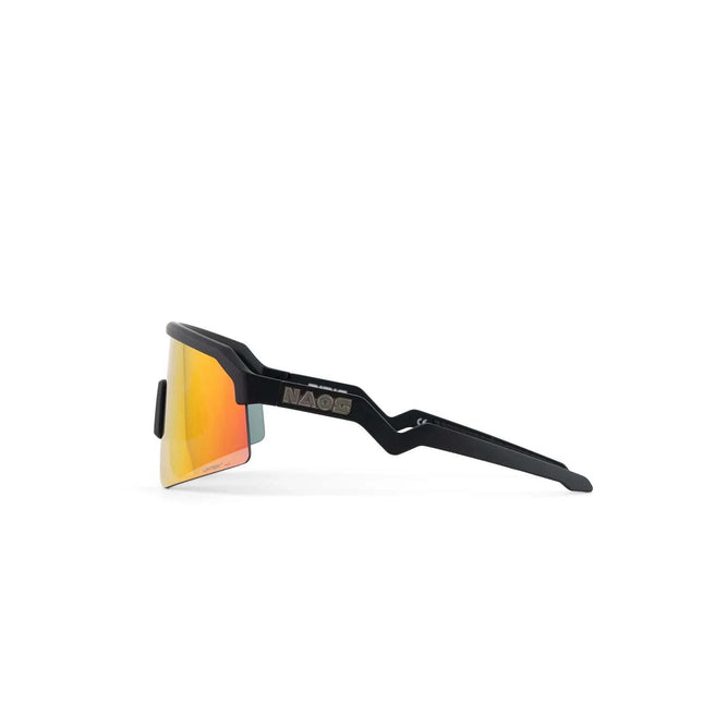 Naos | Ziris Sportbrille | Mattschwarz / Schwarz/Rot