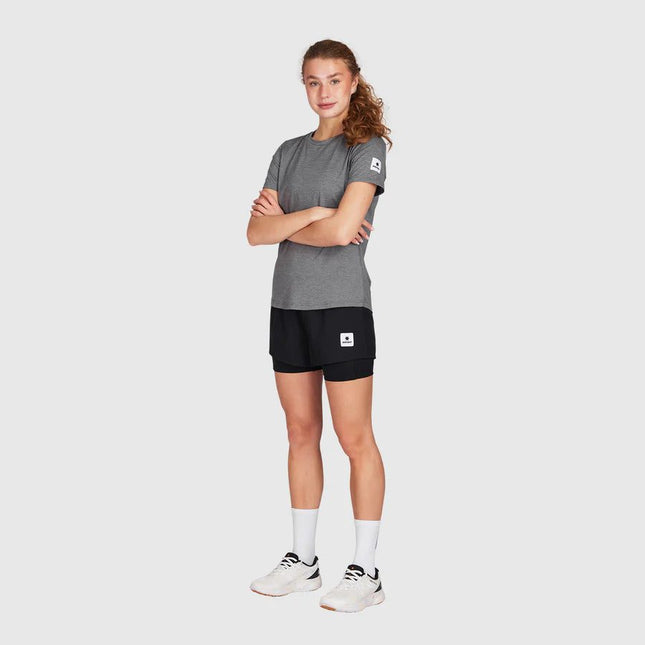 Saysky | 2-in-1 Pace Shorts 3'' | Dames | Black