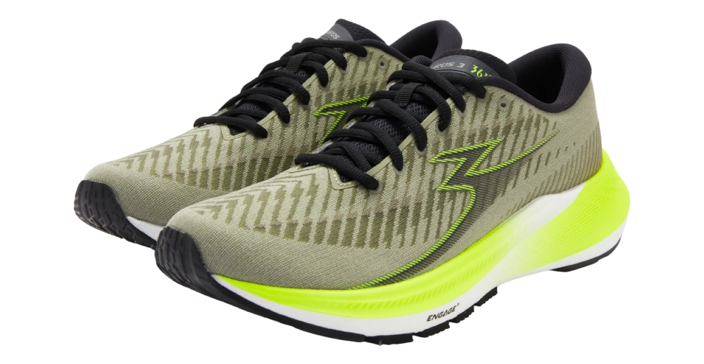 361 | Kairos 3 | Bright Yellow / Grey | Men's