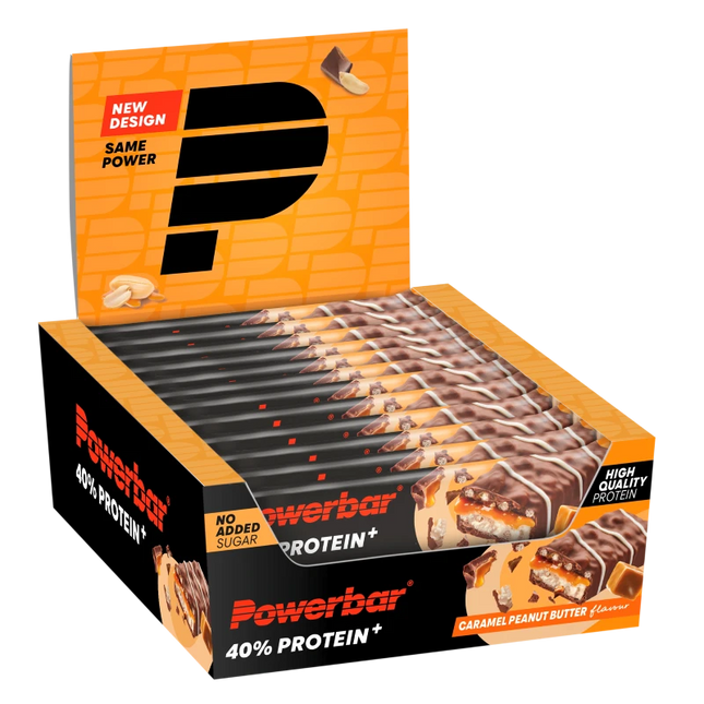 Powerbar | 40% Protein+ Crisp Bar | Caramel Peanut Butter