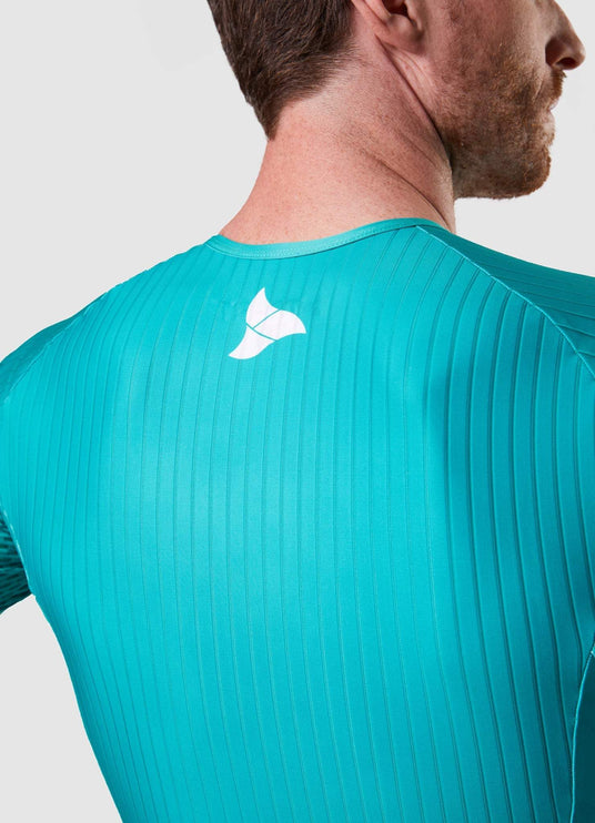 Man wearing TRI-FIT EVO NEXT GEN triathlon suit on a white background