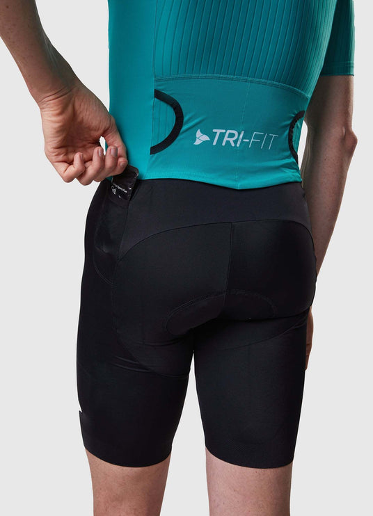 Man wearing TRI-FIT EVO NEXT GEN triathlon suit on a white background