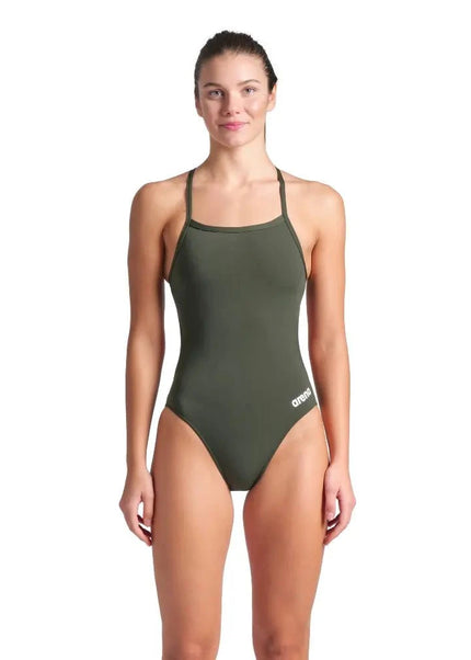 Arena | Team-Badeanzug | Challenge Solid | Dunkelsalbei / Weiß