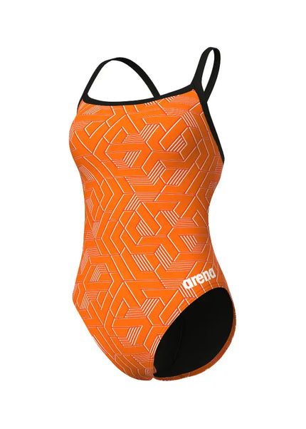 Arena | Escape Swimsuit | Challenge Back | Black / Orange