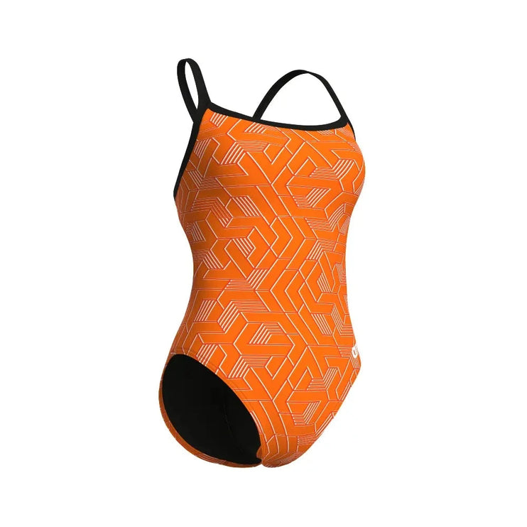 Arena | Escape Swimsuit | Challenge Back | Black / Orange