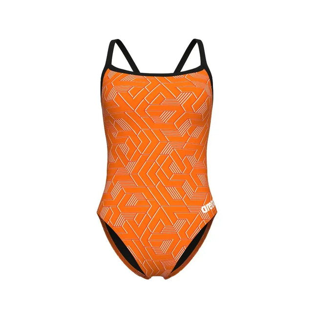 Arena | Escape Swimsuit | Challenge Back | Black / Orange