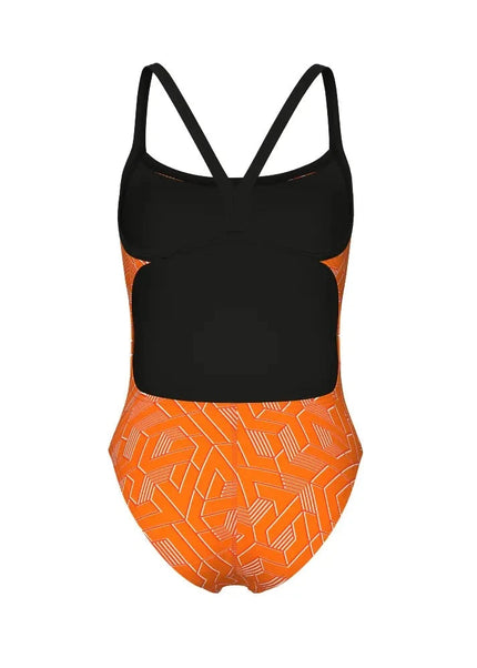 Arena | Escape Swimsuit | Challenge Back | Black / Orange