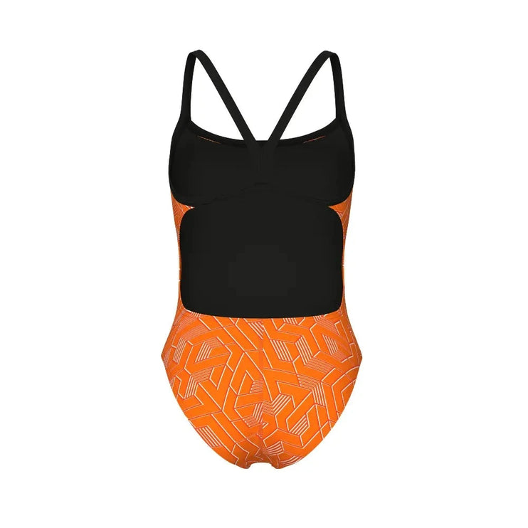 Arena | Escape Swimsuit | Challenge Back | Black / Orange