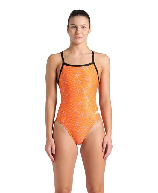 Arena | Escape Swimsuit | Challenge Back | Black / Orange