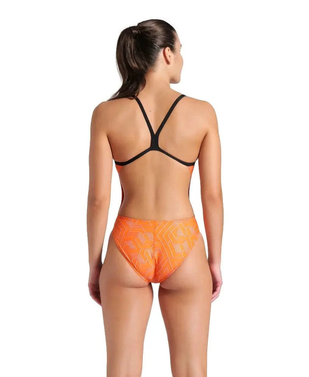 Arena | Escape Swimsuit | Challenge Back | Black / Orange