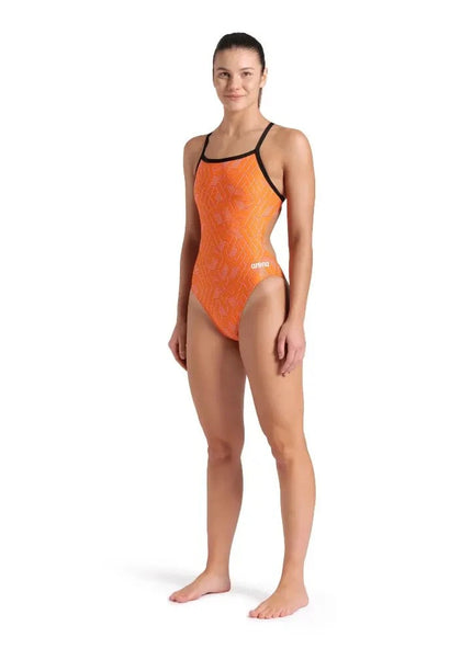 Arena | Escape Swimsuit | Challenge Back | Black / Orange