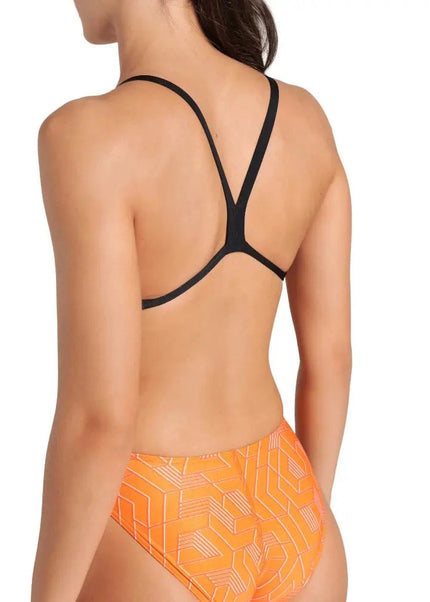 Arena | Escape Swimsuit | Challenge Back | Black / Orange