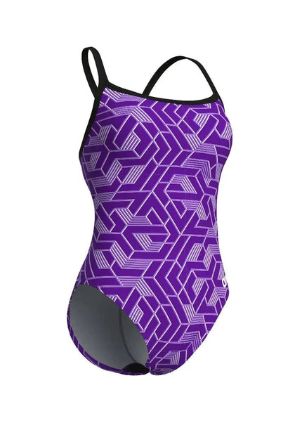 Arena | Escape Swimsuit | Challenge Back | Black / Purple