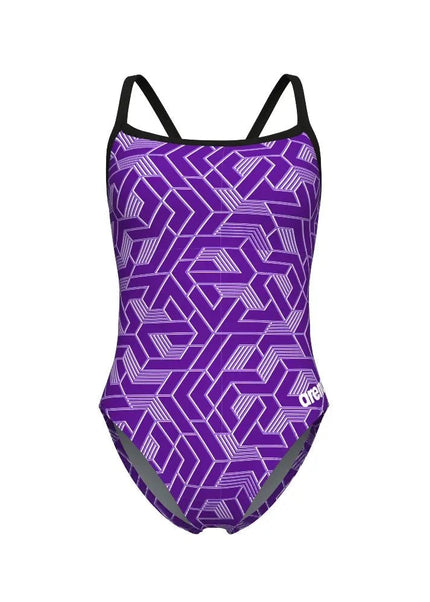Arena | Escape Swimsuit | Challenge Back | Black / Purple