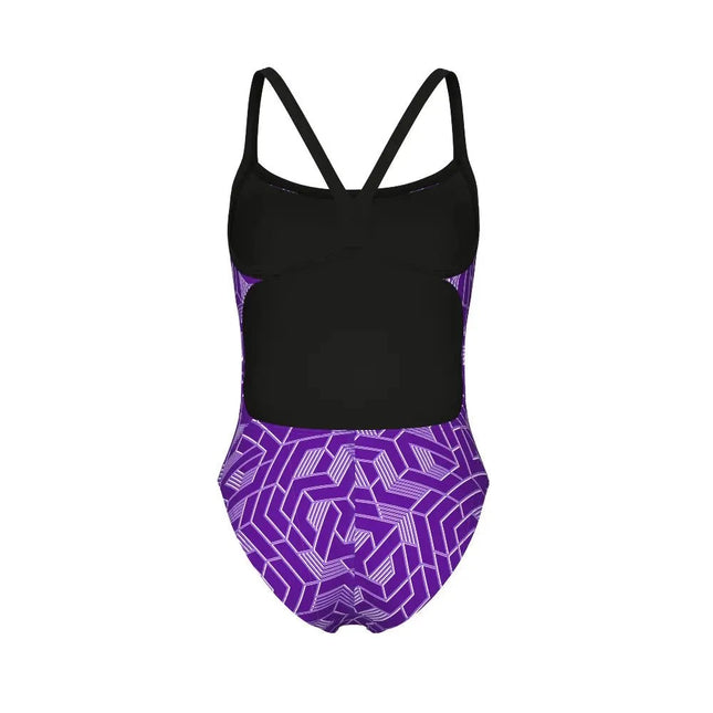 Arena | Escape Swimsuit | Challenge Back | Black / Purple