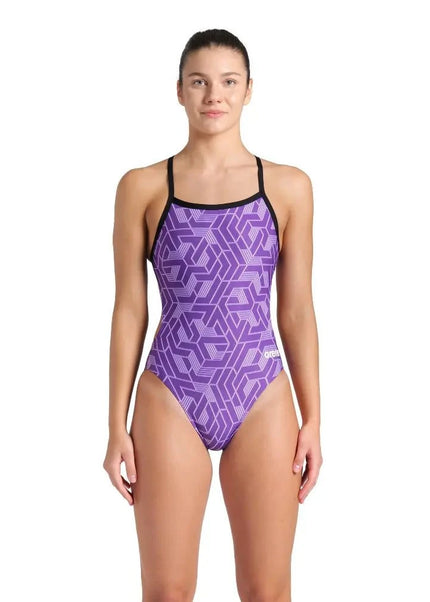 Arena | Escape Swimsuit | Challenge Back | Black / Purple