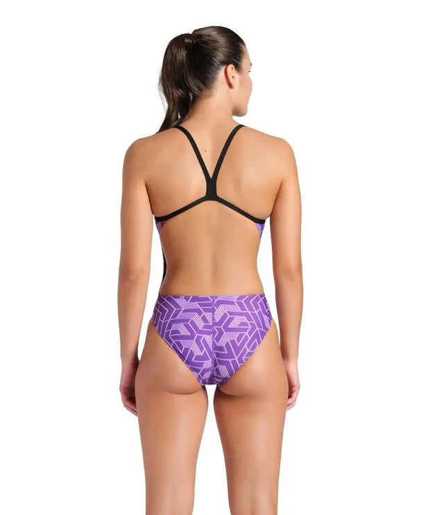 Arena | Escape Swimsuit | Challenge Back | Black / Purple