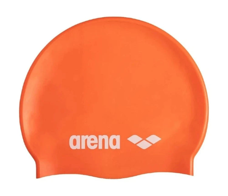 Arena | Klassische Silikon-Badekappe | Orange