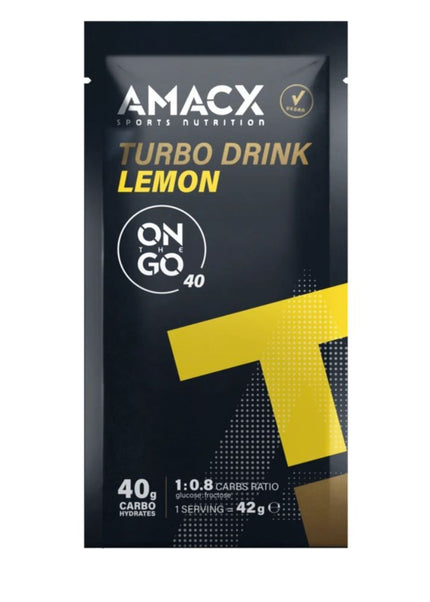 Amacx | Turbo Drink Mix | Reisepackung | Zitrone
