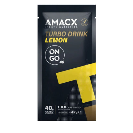 Amacx | Turbo Drink Mix | Reisepackung | Zitrone
