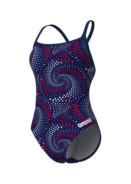 Arena | Fireflow Swimsuit | Challenge Back | Navy / Red / White
