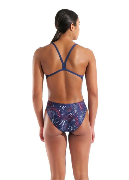 Arena | Fireflow Swimsuit | Challenge Back | Navy / Red / White