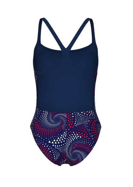 Arena | Fireflow Swimsuit | Challenge Back | Navy / Red / White