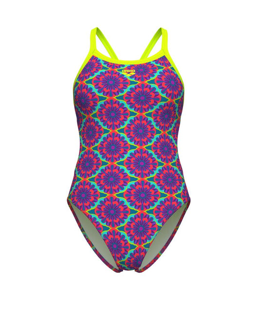 Arena | Floral Swimsuit | Challenge Back | Violet / Multi