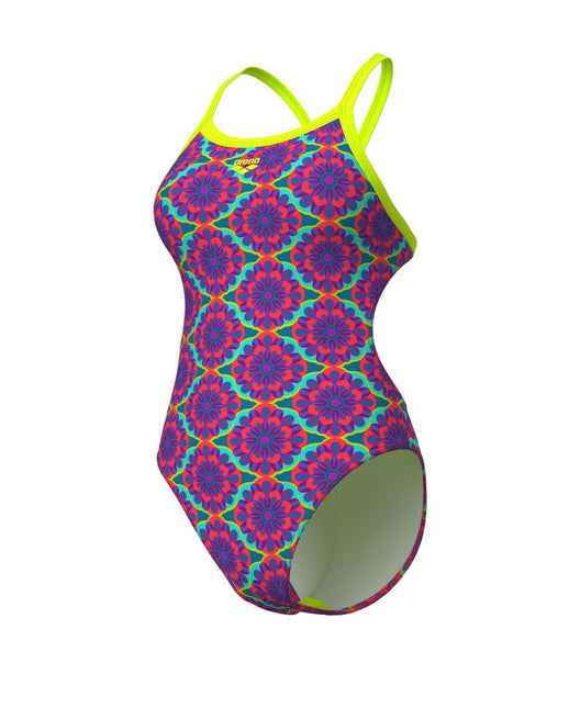 Arena | Floral Swimsuit | Challenge Back | Violet / Multi