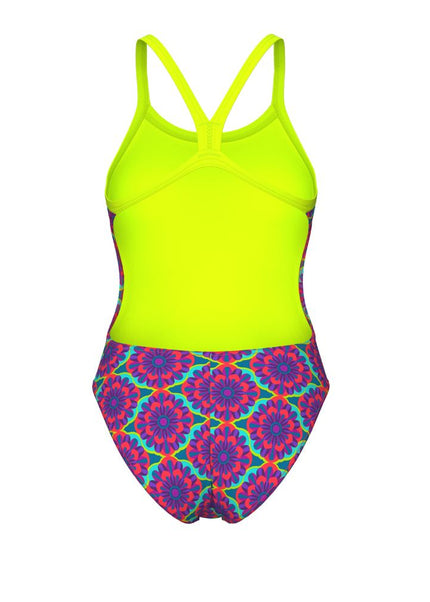 Arena | Floral Swimsuit | Challenge Back | Violet / Multi