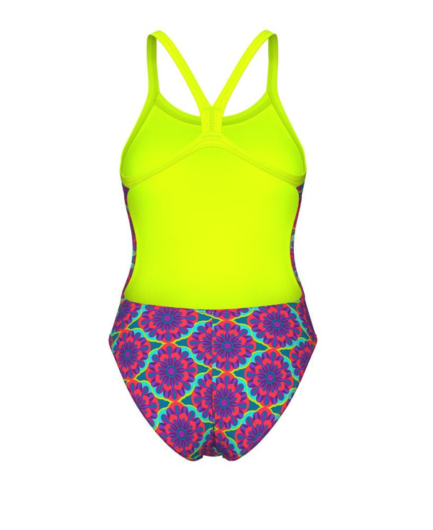 Arena | Floral Swimsuit | Challenge Back | Violet / Multi