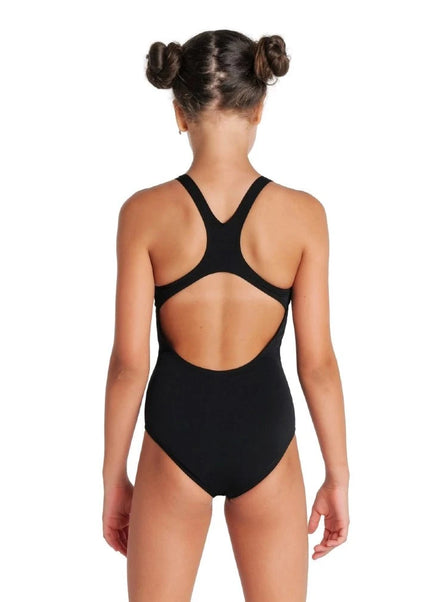 Arena | Girl's Team Swimsuit | Pro Solid | Kids | Black / White
