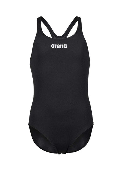 Arena | Girl's Team Swimsuit | Pro Solid | Kids | Black / White