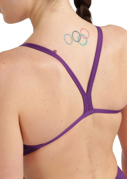 Arena | Team Swimsuit | Challenge Solid | Plum / White