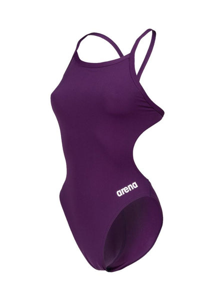 Arena | Team Swimsuit | Challenge Solid | Plum / White