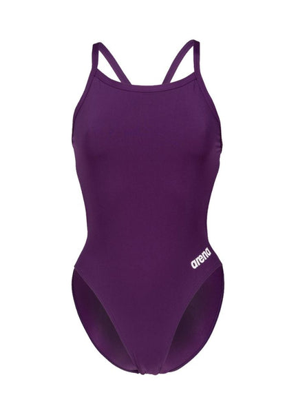 Arena | Team Swimsuit | Challenge Solid | Plum / White