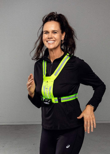 Bee-Safe | Led Harness USB | Phone Pocket | Glow / Lime