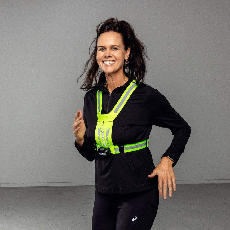 Bee-Safe | Led Harness USB | Phone Pocket | Glow / Lime