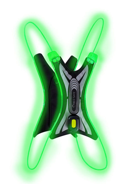 Bee-Safe | Led Vest USB Spider | Green