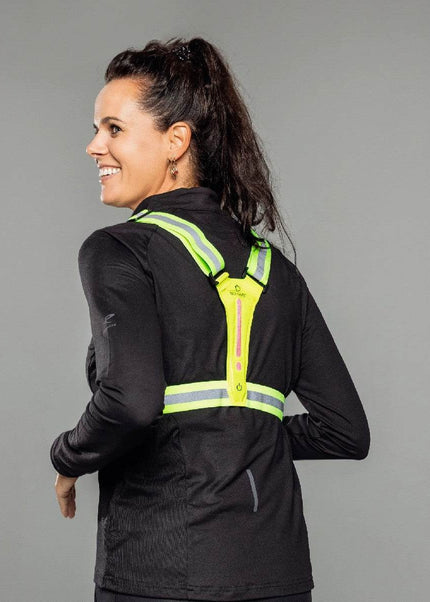 Bee-Safe | Led Harness USB | Phone Pocket | Glow / Lime