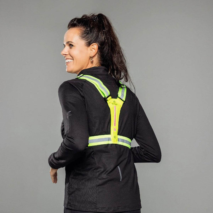 Bee-Safe | Led Harness USB | Phone Pocket | Glow / Lime