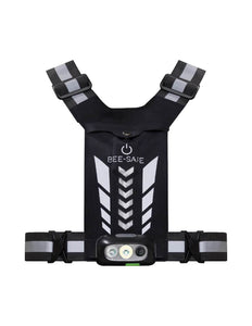 Bee-Safe | Led Harness USB | Phone Pocket | Glow / Silver